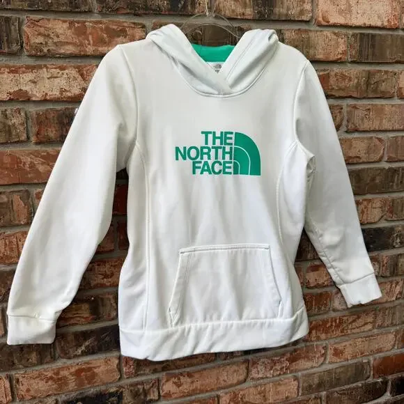 The North Face Womens Medium White and Green Hoodie Pullover - Picture 3 of 8